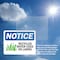 Signmission Recycled Water Used On Lawns, 14 in W x Rectangle, Plastic OS-2PACK-NS-P-1014-L-18006 - alternate 2